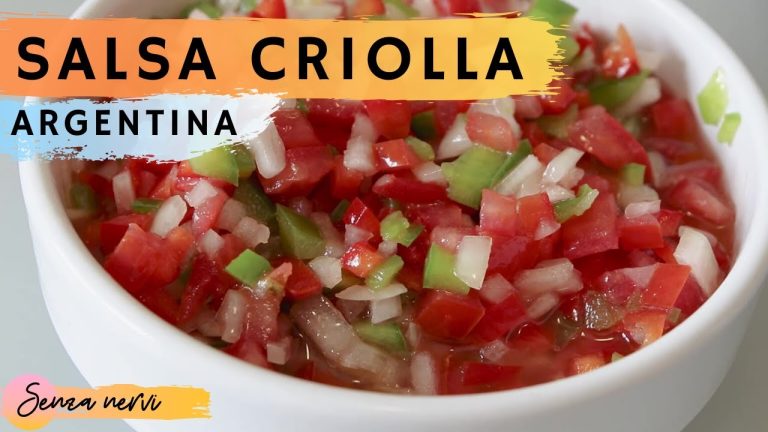Receta de Salsa Criolla: ¡Aprende a preparar esta deliciosa salsa!